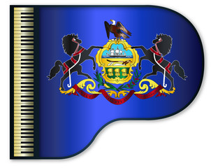 Fototapeta premium Grand Pennsylvania Flag