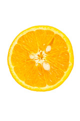 Orange slice isolated on white background
