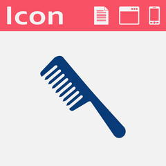 hair comb vector icon
