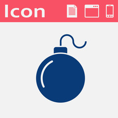 bomb simple vector icon