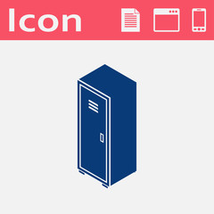 storage cabinet isometric 3d icon