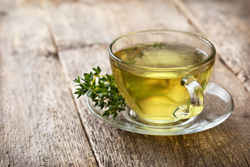 cup of thyme tea, thyme