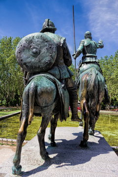 Madrid, Don Quixote und Sancho Panza