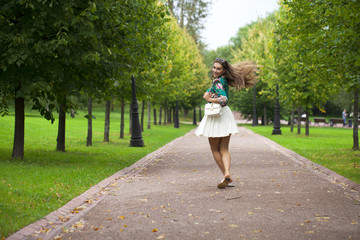 Fototapeta premium Young brunette woman