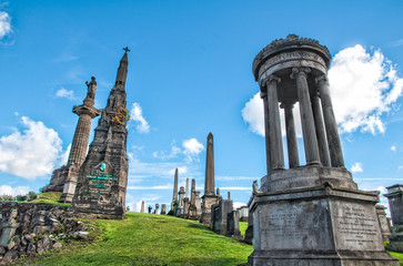 Fototapeta na wymiar Glasgow Necropolis 