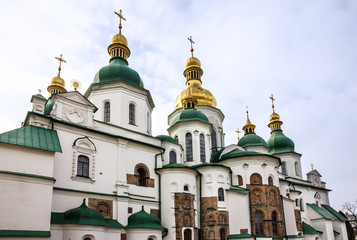 Fototapeta na wymiar Kiev, Ukraine. Saint Sophia Monastery Cathedral, UNESCO 