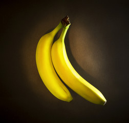 Two fresh ripe banana