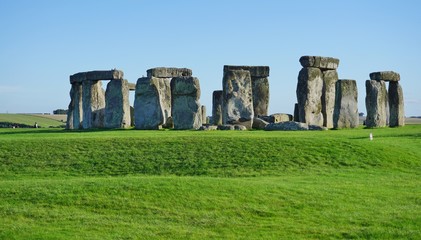 The Stonehenge prehistoric monument in Wiltshire, England 