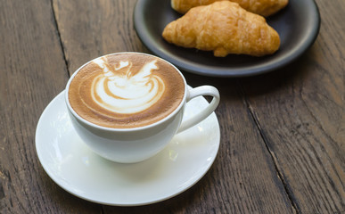 Barista making a cup of coffee