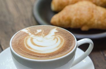 Barista making a cup of coffee