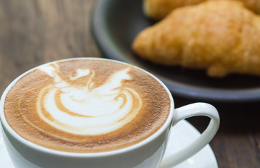 Barista making a cup of coffee