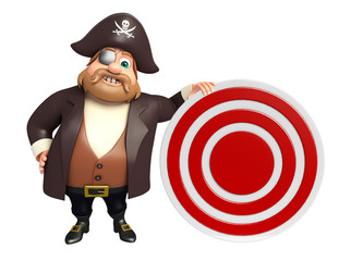 Pirate with Target sign