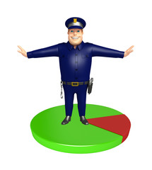 Police with Circle sign