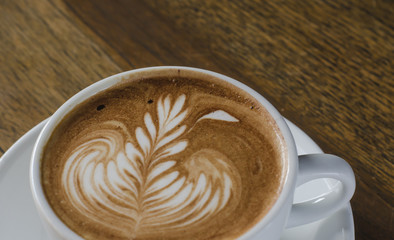 Barista making a cup of coffee