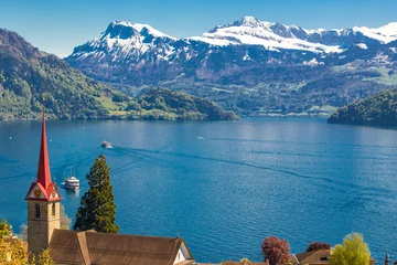  Village Weggis on lake Lucerne in Switzerland © Eva Bocek