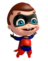 cute superbaby with Jumping pose