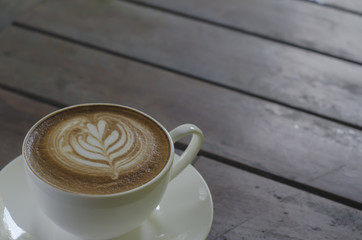 Barista making a cup of coffee