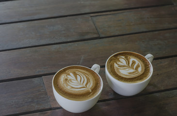 Barista making a cup of coffee