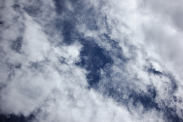 Fototapeta na wymiar Cloud Scape, Cloud scape in railny season