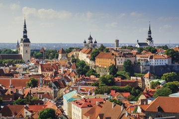 Obraz premium Tallin city view
