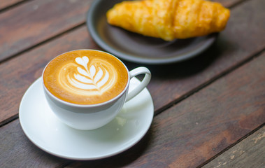 Barista making a cup of coffee