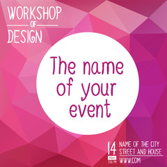 Banner for hackathon, workshop