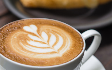Barista making a cup of coffee