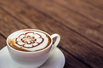 Barista making a cup of coffee
