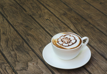 Barista making a cup of coffee