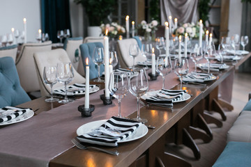 Wedding decor.  interior. Festive .