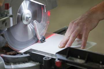 Carpenter Using Circular Saw