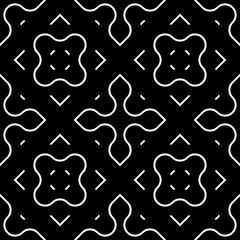 Design seamless monochrome decorative pattern