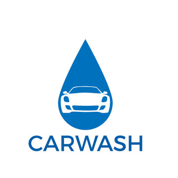 Vector abstract car and soap, carwash