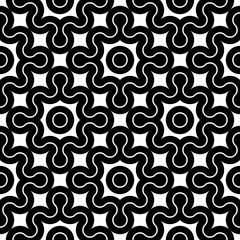 Design seamless monochrome geometric pattern