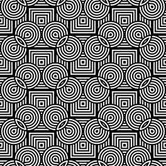 Design seamless monochrome geometric pattern