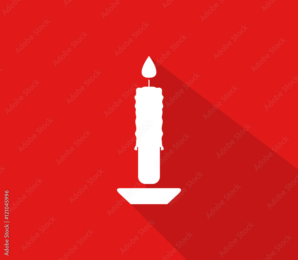 Poster icon Christmas Candle