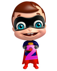 cute superbaby with 2 Digit