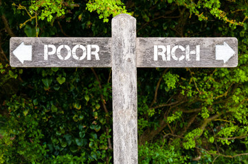 POOR versus RICH ectional signs