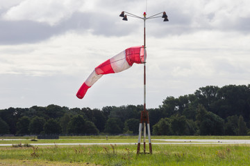Windsack auf Flughafen