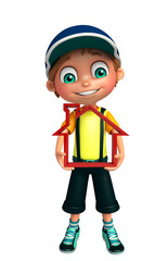 kid boy with  home sign