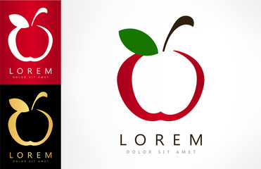 Obraz premium apple vector logo