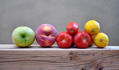 row of vegetables