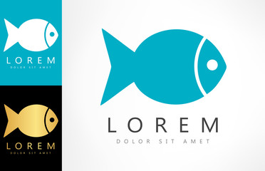 Obraz premium Fish logo vector