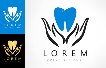 tooth logo. vector illustration.