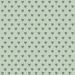Seamless vector pattern with white hearts on pastel background