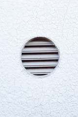A ventilation on the exterior wall