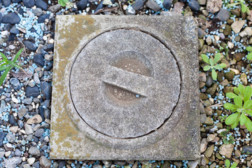 A lid of the sewer in Japan