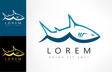 Shark - vector logo