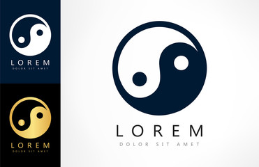 Yin Yang logo - obrazy, fototapety, plakaty