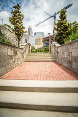 Obraz premium charlotte north carolina romare bearden public park